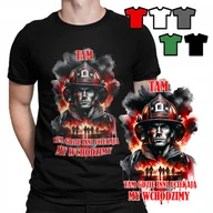Koszulki męskie - KOSZULKA T-SHIRT MĘSKI WZORY WYBÓR - STRAŻAK STRAŻ PASJA PREZENT - XL - miniaturka - grafika 1