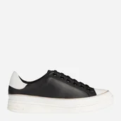 Trampki damskie - Trampki damskie na platformie Geox D351BA00085-C0127 37 24 cm Czarny/Biały (8056206052147). Tenisówki i trampki damskie - miniaturka - grafika 1