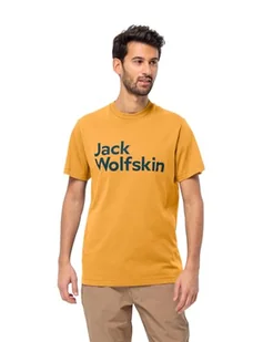 Jack Wolfskin Brand T M, T-shirt Mężczyźni, Musztarda, M - Koszulki męskie - miniaturka - grafika 1