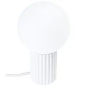 Lampy stojące - Biała ryflowana lampka nocna - K601-Buble - miniaturka - grafika 1