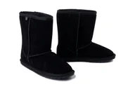 Botki damskie - EMU AUSTRALIA Wallaby Lo Teens T10102 black, botki damskie - Emu Australia - miniaturka - grafika 1