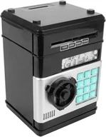 Skarbonki - Sejf skarbonka dziecięca na hasło - kolor czarny - miniaturka - grafika 1