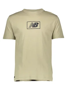 New Balance Koszulka "Essentials" w kolorze khaki - Koszulki męskie - miniaturka - grafika 1