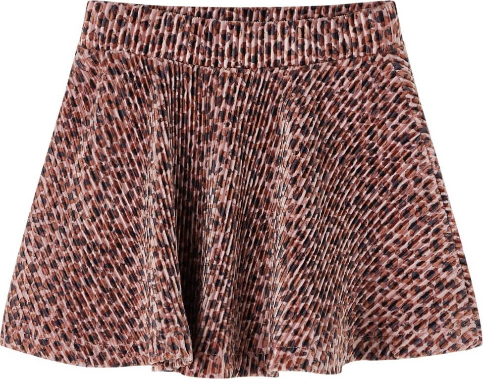 vidaXL Spódniczka dziecięca w panterkę, stary róż, 104