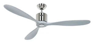Energooszczędny wentylator sufitowy z pilotem Aeroplan Eco chrom / jasnoszary 132 cm - Wentylatory sufitowe - miniaturka - grafika 1