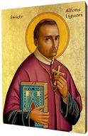 Ikony i obrazy sakralne - Święty Alfons Liguori - patron spowiedników - miniaturka - grafika 1