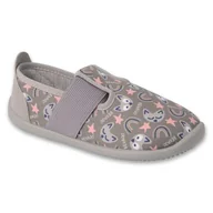 Buty dla dziewczynek - Befado obuwie dziecięce 901X019 szare - miniaturka - grafika 1