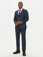 Garnitury - Boss Garnitur C-Huge 50521650 Granatowy Slim Fit - miniaturka - grafika 1