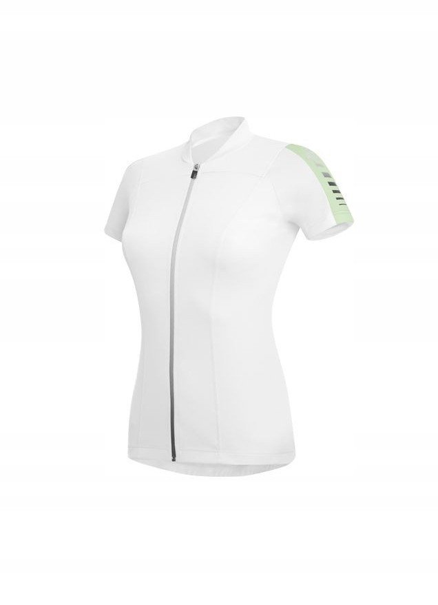 Damska koszulka rowerowa zeroRH+ Spirit WHITE - PASTEL GREEN - S