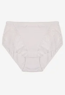 Białe Bawełniane Majtki Figi z Koronką Idiana - Majtki damskie - miniaturka - grafika 1