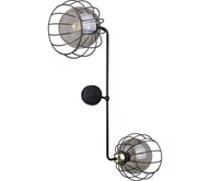 Lampy ścienne - Kinkiet SOLO BLACK 2xE27/60W/230V czarny/złoty - miniaturka - grafika 1