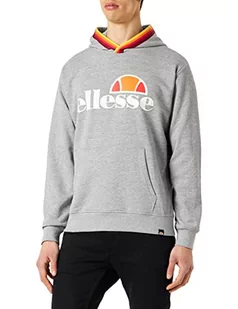 ellesse Męska bluza z kapturem, szary melanż, XXL, szary melanż, XXL - Bluzy męskie - miniaturka - grafika 1