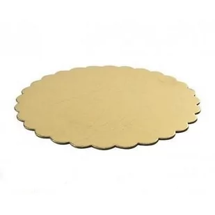 Podkład pod Tort 32cm Gruby Okrągły Złoty - Dodatki do ciast w proszku - miniaturka - grafika 1
