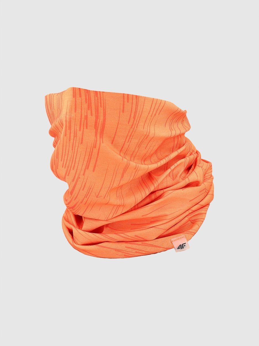 Bandana Uniseks 4F Pomarańczowa Komin Uniseks 4FWSS25ABDAU093 Pomarańczowy One size