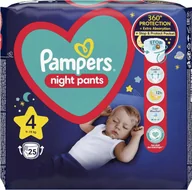 Pieluchy - Pampers Night Pants 4 9-15kg Pieluchy Dla Niemowląt Zestaw 25 Szt Pieluszki - miniaturka - grafika 1