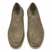 Mokasyny męskie - Mokasyny męskie zamszowe Old Money 44 - miniaturka - grafika 1