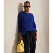 Swetry damskie - POLO RALPH LAUREN Wełniany sweter Loose fit z dodatkiem kaszmiru - miniaturka - grafika 1