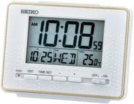 Zegary - Budzik Seiko QHL096W z termometrem 12 x 9 cm . - miniaturka - grafika 1