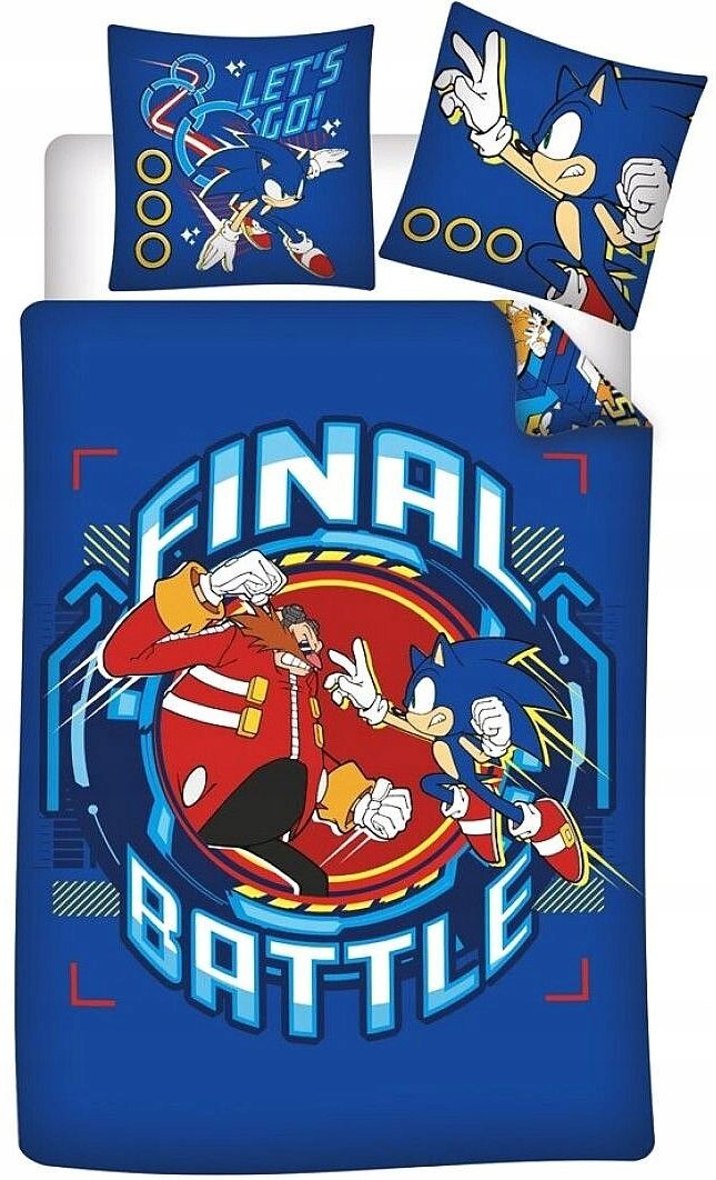 Bawełniana Pościel Sonic Final Battle Sonic Vs Dr. Eggmann 140x200
