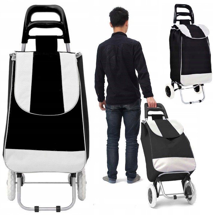 Solidny Wózek Zakupowy Na Kółkach Torba Na Zakupy