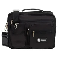 Torebki damskie - Miejska Torba Na Ramię do Pracy Bellugio Czarna - miniaturka - grafika 1