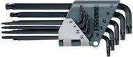 Klucze i nasadki - Teng Tools Zestaw kluczy trzpieniowych torx typ L T8 - T40 9szt. 161610100 - miniaturka - grafika 1