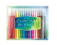Przybory szkolne - Pędzelkowe flamastry akwarelowe Chroma Blends 18 kolorów - miniaturka - grafika 1