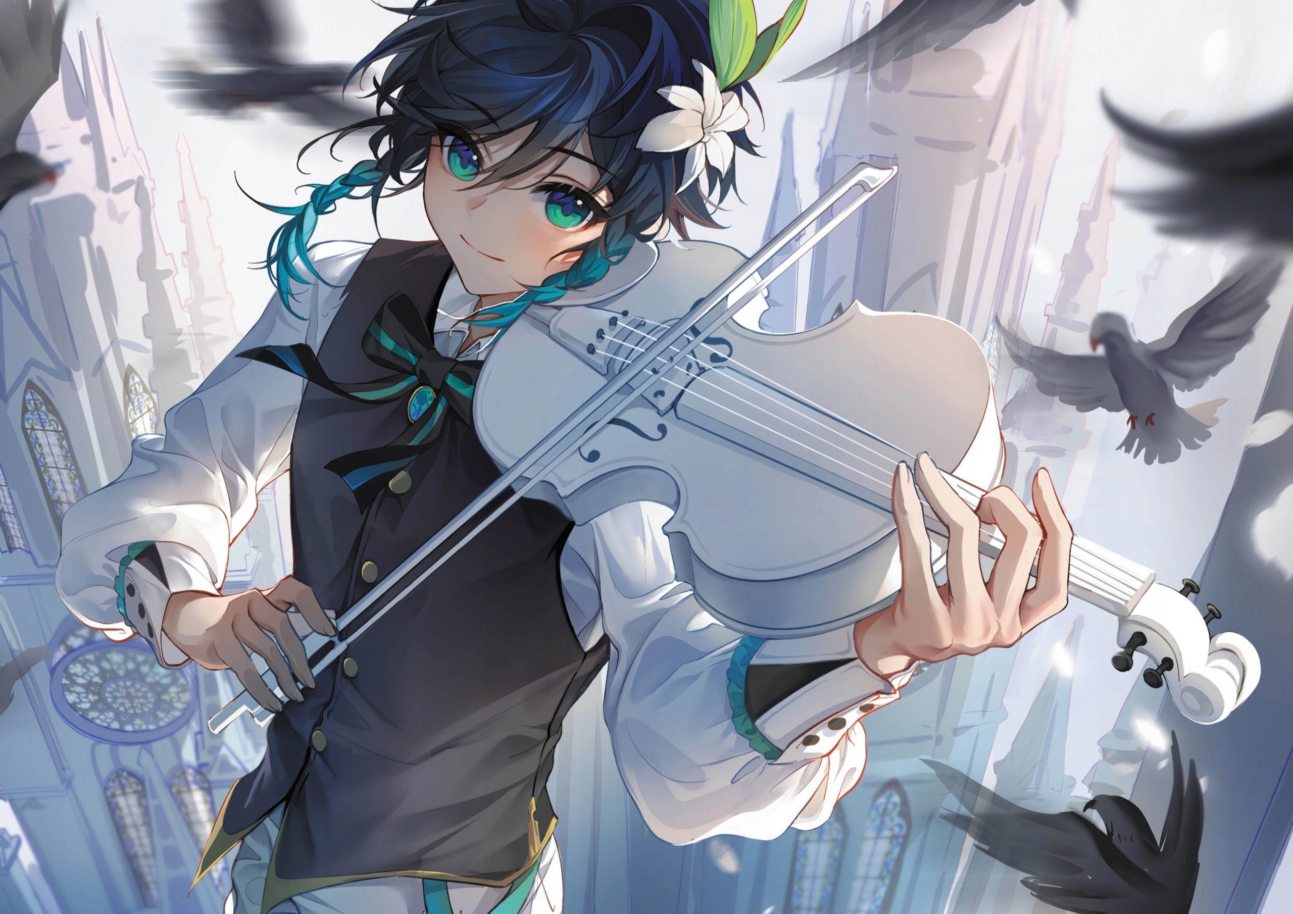 Plakat A1 Genshin Impact Anime Gra Venti