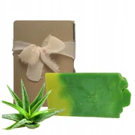 Mydła - Naturalne, oliwkowe mydło w kostce ręcznie robione - Aloes bez sls - miniaturka - grafika 1