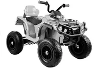 Pojazdy elektryczne dla dzieci - Import LEANToys Quad na Akumulator BDM0906 Pompowane Koła Biały 4118 - miniaturka - grafika 1