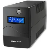 Zasilacze awaryjne UPS - Qoltec Zasilacz awaryjny UPS | Monolith | 1000VA | 600W | LCD | USB | RJ45 53980 - miniaturka - grafika 1