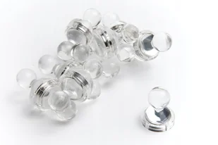 Magnes na lodówkę, biurowy 21x26 Przezroczysty - Magnesy - miniaturka - grafika 1