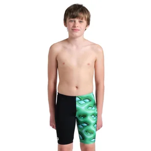 Spodenki treningowe chłopięce pływackie Logo Graphic Swim Jammer - Kąpielówki dla chłopców - miniaturka - grafika 1
