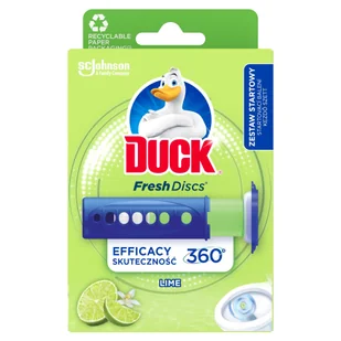 Żelowe krążki do toalety o zapachu limonkowym Duck Fresh Discs - Środki do WC Żelowe krążki do toalety o zapachu limonkowym Duck Fresh Discs - Środki do WC - miniaturka - grafika 1