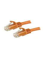 Kable miedziane - Startech.COM 1.5 M CAT6 CABLE - ORANGE PATCH CORD - SNAGLESS - ETL VERIFIED - PATCH CABLE - 1.5 M - ORANGE N6PATC150CMOR - miniaturka - grafika 1