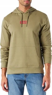 WRANGLER HOODIE MOSS GREEN W6X5HA330 L - Bluzy męskie - miniaturka - grafika 1