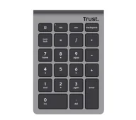 Klawiatury - Trust Xalas Wireless Srebrny 25709 - miniaturka - grafika 1
