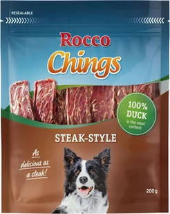 Rocco Chings Steak Style - Filet z kaczki, 2 x 200 g - Przysmaki dla psów - miniaturka - grafika 1