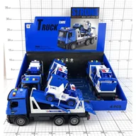 Zabawki zdalnie sterowane - CIĘŻARÓWKA-LAWETA+SAMOCHÓD ŚW./DŹW.1 SZT - miniaturka - grafika 1