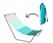 Leżaki ogrodowe - LEŻAK SKŁADANY Z TORBĄ LEKKI PRZENOŚNY IDEALNY DO WYPOCZYNKU NA PLAŻE TARAS - miniaturka - grafika 1