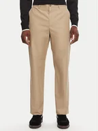 Spodnie męskie - Dolce&Gabbana Spodnie materiałowe GV5ZHT FU5SW M0868 Beżowy Regular Fit - miniaturka - grafika 1