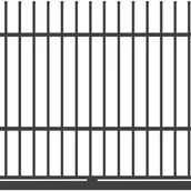 Ogrodzenia - Polbram Brama przesuwna Majorka 4x1,5 m prawa antracytowa - miniaturka - grafika 1