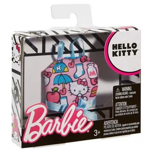Barbie Hello Kitty różowy top Mattel - Akcesoria dla lalek - miniaturka - grafika 3
