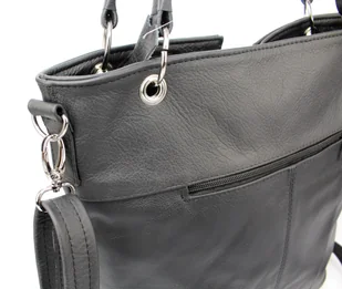 Torebka Skórzana MAGRE (PL) ELA BIS Skóra Naturalna CZARNY - Torebki damskie Torebka Skórzana MAGRE (PL) ELA BIS Skóra Naturalna CZARNY - Torebki damskie - miniaturka - grafika 5