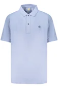 Koszulki męskie - TIMBERLAND MĘSKA KOSZULKA POLO Z KRÓTKIM RĘKAWEM, NIEBIESKA - miniaturka - grafika 1