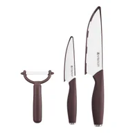 Noże kuchenne - Komplet 2 noży ceramicznych z obieraczką Master Stone AMBITION - miniaturka - grafika 1