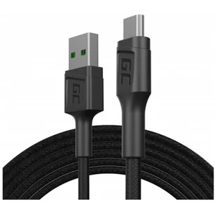 Green cell Kabel Przewód Green Cell GC PowerStream USB-A - USB-C 200 cm szybkie ładowanie Ultra Charge, QC 3.0 GC PowerStream - Kable USB - miniaturka - grafika 1