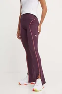 Legginsy - Puma legginsy treningowe Cloudspun kolor fioletowy z aplikacją 525770 - miniaturka - grafika 1