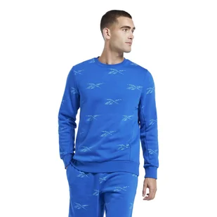 Męska Bluza REEBOK RI AOP CREW IB8449 – Niebieski - Bluzy męskie - miniaturka - grafika 1