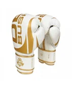 Rękawice do ćwiczeń - DBX BUSHIDO RĘKAWICE BOKSERSKIE, BUSHIDO,SKÓRA BIAŁO-ZŁ - 10oz DBD-B-2 v1 1BU-255 - miniaturka - grafika 1